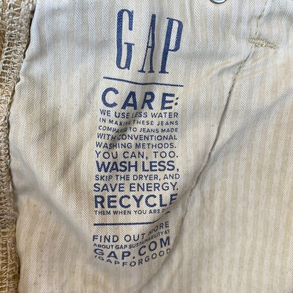 Gap Womens 90s Carpenter Pants Size 29 8 Petite Khaki Tan Relaxed Fit Workwear - Picture 12 of 16